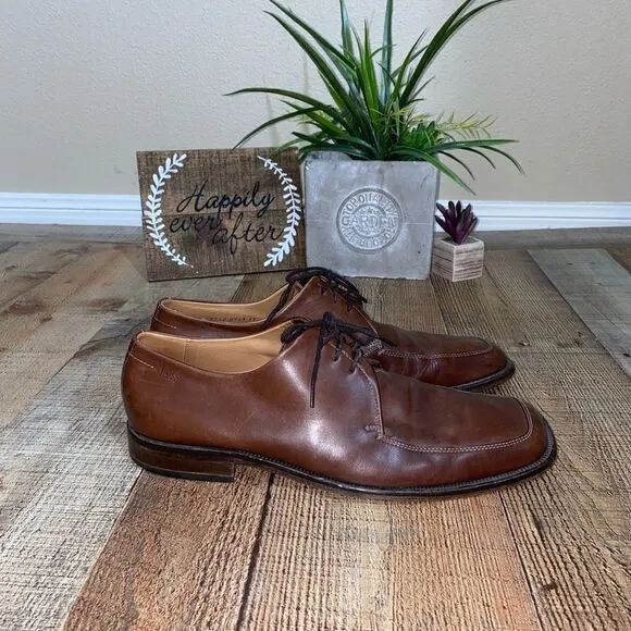 Boss Hugo Boss Mens Brown Square Toe Dress Shoes Sz 11