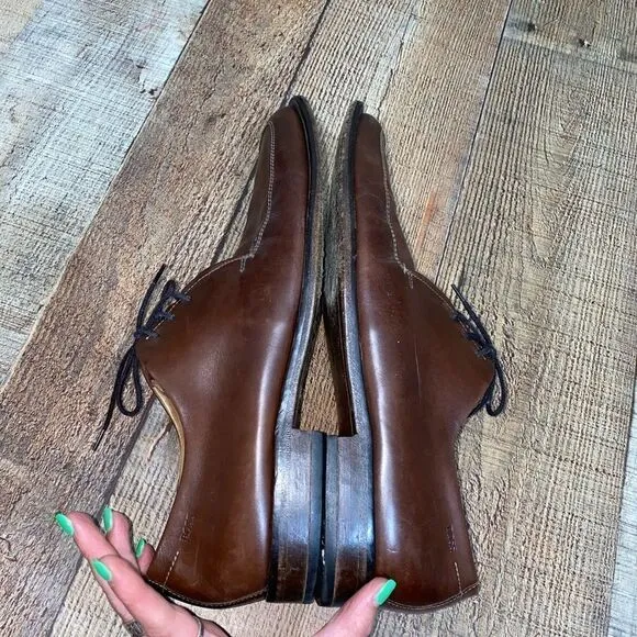 Boss Hugo Boss Mens Brown Square Toe Dress Shoes Sz 11