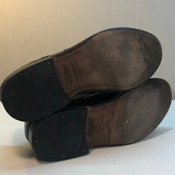 Bostonian Black Leather Wingtip Oxford Shoes