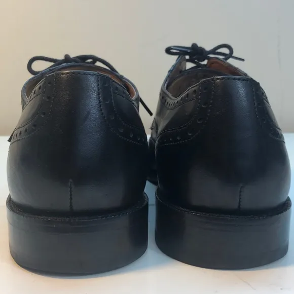 Bostonian Black Leather Wingtip Oxford Shoes