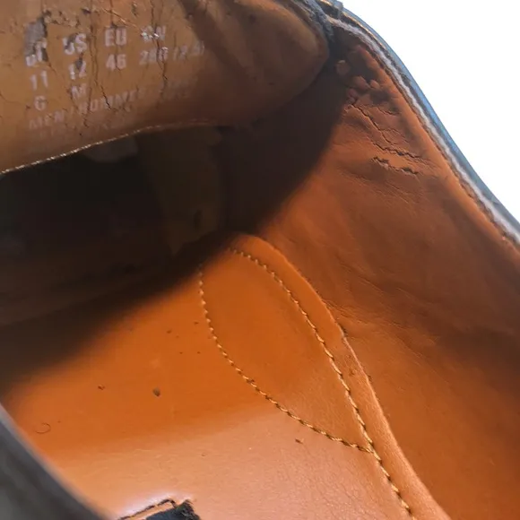 Bostonian Black Leather Wingtip Oxford Shoes