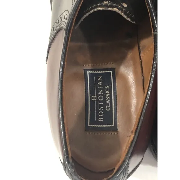Bostonian Classics Dress Shoes Men’s Brown And Black Size 8