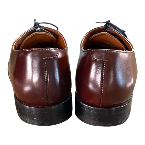 BOSTONIAN FIRST FLEX, MENS BROWN LEATHER DRESS SHOES. SIZE 11 1/2M
