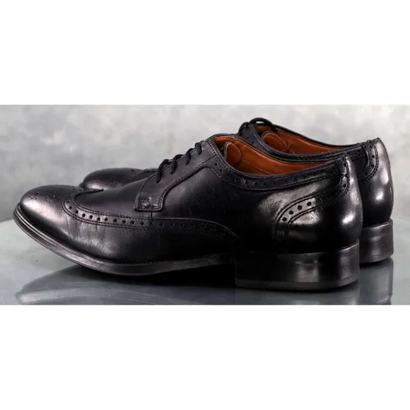 Bostonian  Men's Wingtip Brogue Dress Shoes Size 10 M Leather Black