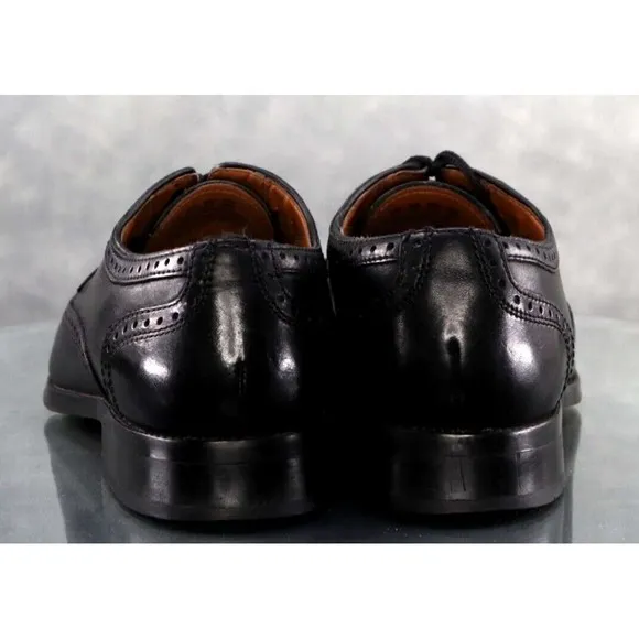 Bostonian  Men's Wingtip Brogue Dress Shoes Size 10 M Leather Black