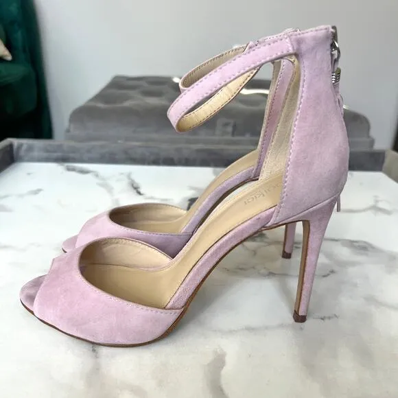 Botkier Anna Pastel Pink Ankle Strap High Heel Sandals Size 7