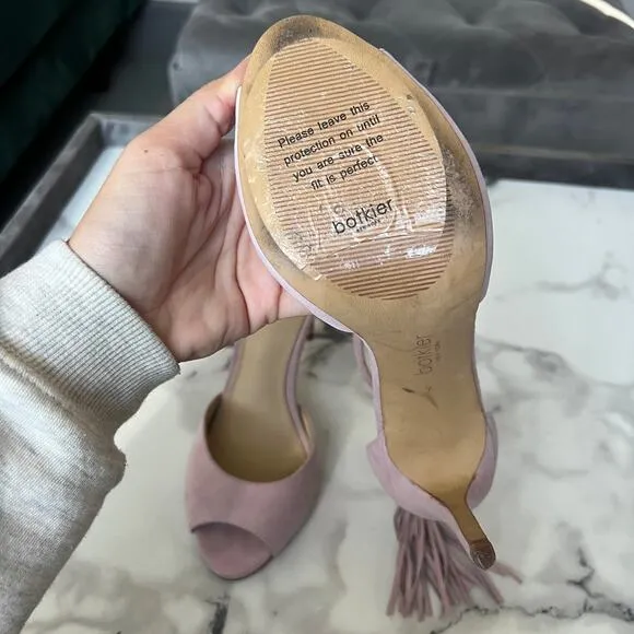 Botkier Anna Pastel Pink Ankle Strap High Heel Sandals Size 7