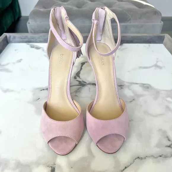 Botkier Anna Pastel Pink Ankle Strap High Heel Sandals Size 7