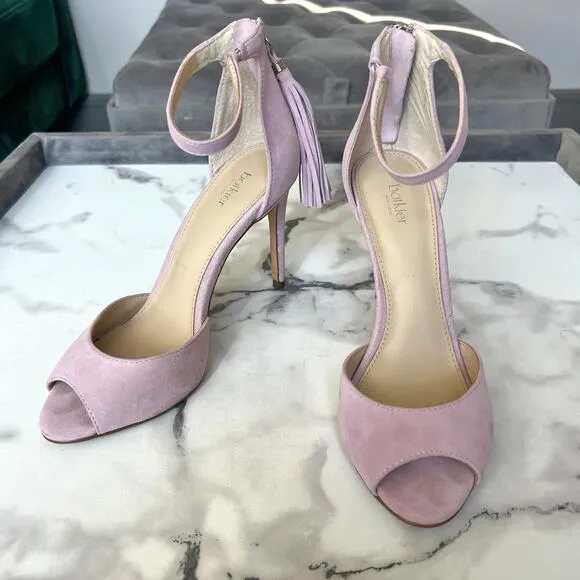 Botkier Anna Pastel Pink Ankle Strap High Heel Sandals Size 7