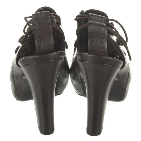 Bottega Veneta Brown Heeled Sandals - size 36.5