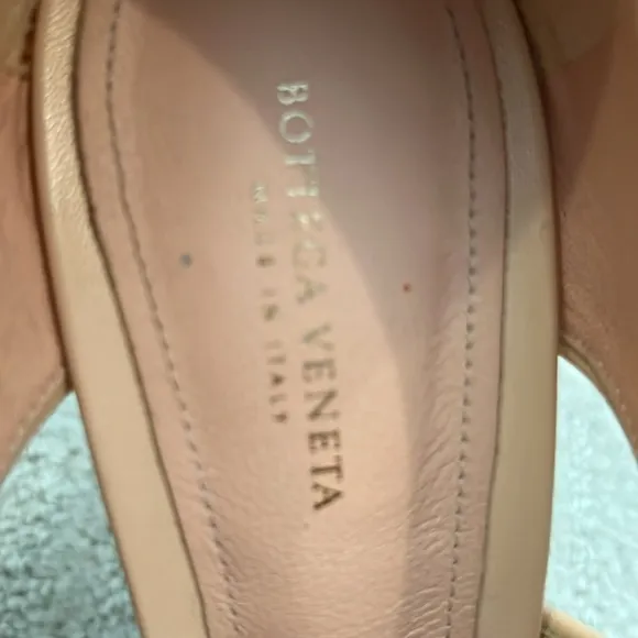 Bottega Veneta pink Glitter Mary Jane Heels