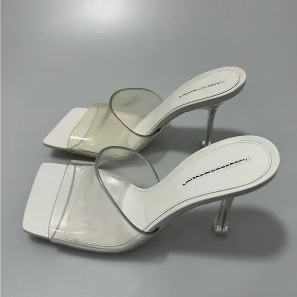 Bottega Veneta Stretch PVC Slide Sandals White Women’s EU 36/US 6