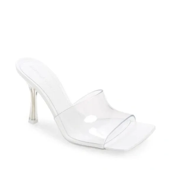 Bottega Veneta Stretch PVC Slide Sandals White Women’s EU 36/US 6