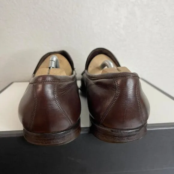 Bottega Veneta Woven Brown Leather Dress Shoes Slip On Men's Size 45 EU/12 US