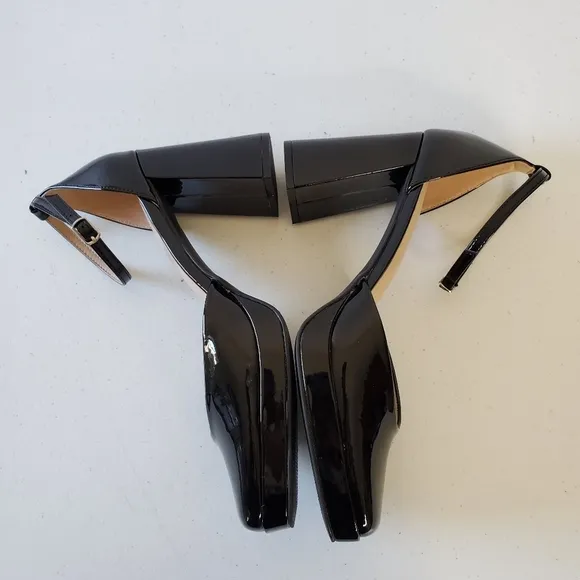 BP Fynn Ankle Strap Platform Pump Size 11 Block Heel Square Toe Shoe Unisex