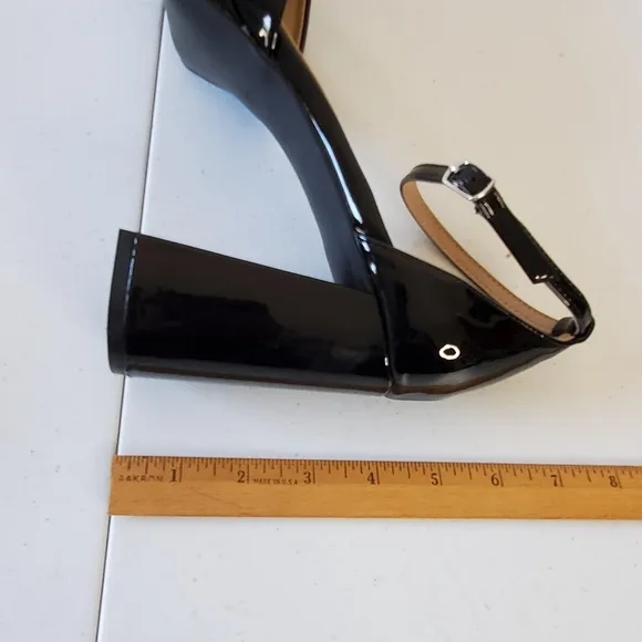 BP Fynn Ankle Strap Platform Pump Size 11 Block Heel Square Toe Shoe Unisex