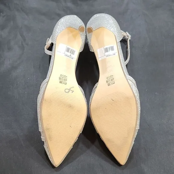 BRAND NEW DUNE LONDON DIANE HEELS IN PEWTER PIN HEELS SANDALS