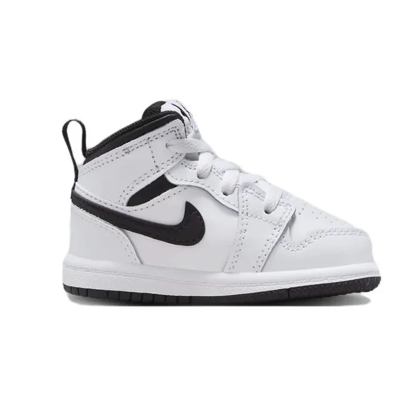 Brand New Jordan 1 Mid Toddlers Baby Nike Shoes White Black DQ8425 132 8C-10C