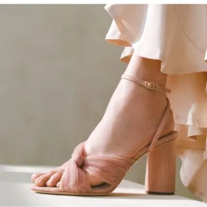 BRAND NEW Loeffler Randall Reed Pleated Sandals in Beauty