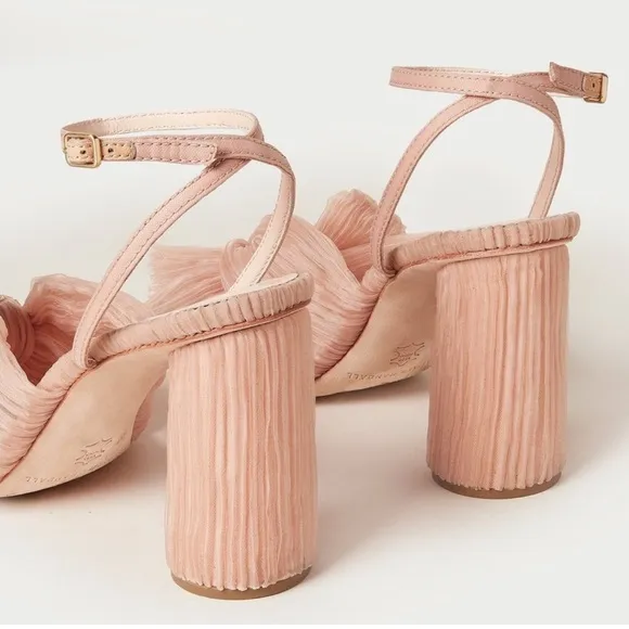BRAND NEW Loeffler Randall Reed Pleated Sandals in Beauty