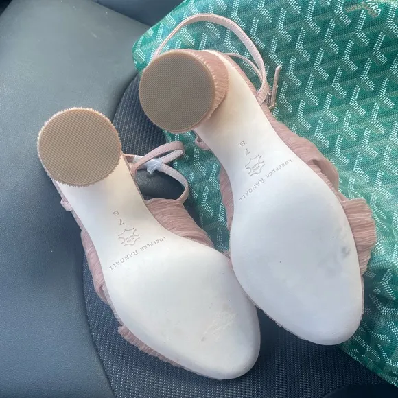 BRAND NEW Loeffler Randall Reed Pleated Sandals in Beauty