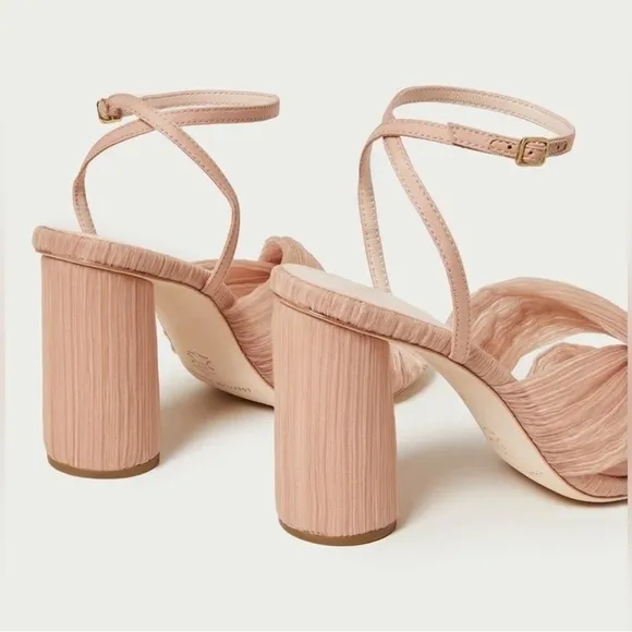 BRAND NEW Loeffler Randall Reed Pleated Sandals in Beauty