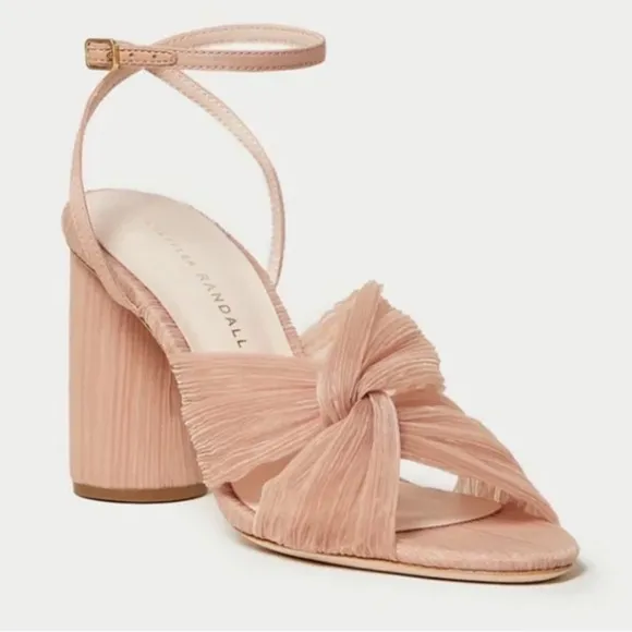 BRAND NEW Loeffler Randall Reed Pleated Sandals in Beauty
