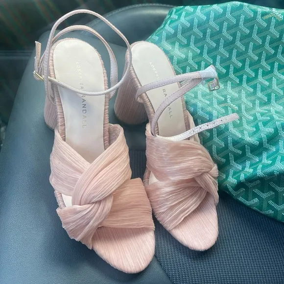 BRAND NEW Loeffler Randall Reed Pleated Sandals in Beauty