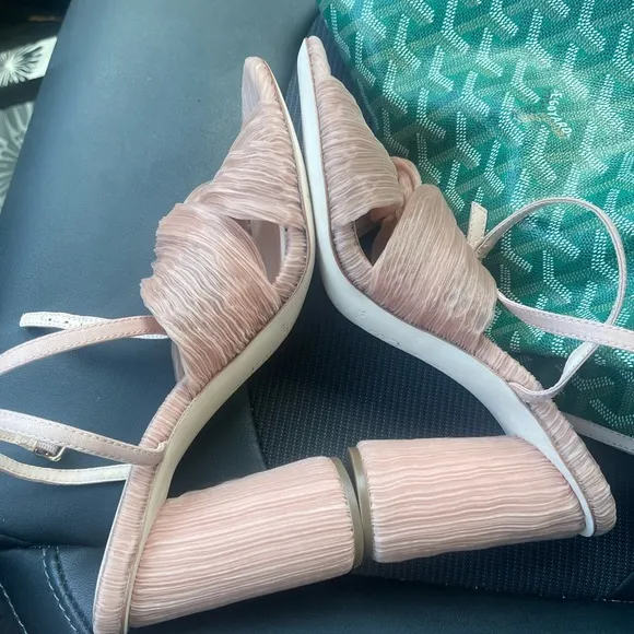 BRAND NEW Loeffler Randall Reed Pleated Sandals in Beauty