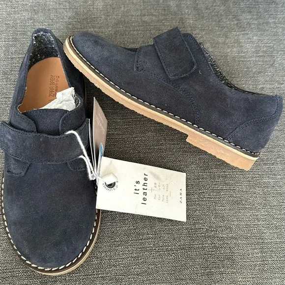 Brand New Zara Boys Leather Dress Shoes