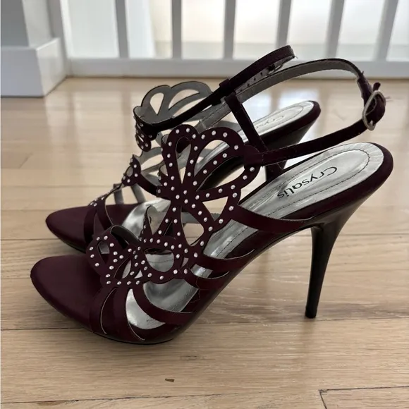 Brazilian Women's Purple Heeled Sandals