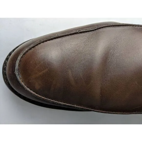 Brooks Brothers Men's Brooks Penny Loafers Dress Shoes Size 11 D Tan Leather Mad