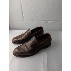 Brooks Brothers Men's Brooks Penny Loafers Dress Shoes Size 11 D Tan Leather Mad