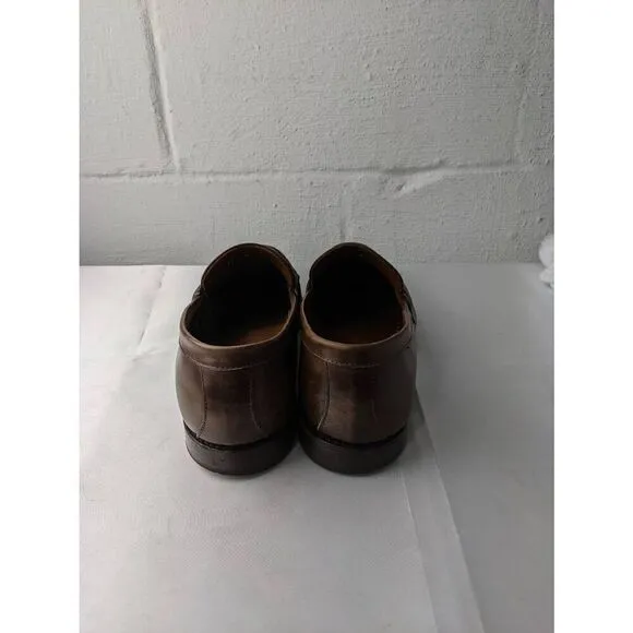 Brooks Brothers Men's Brooks Penny Loafers Dress Shoes Size 11 D Tan Leather Mad