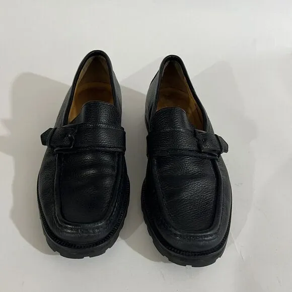 Bruno‎ Magli Dress Shoes Mens Size US 7.5 M Derby Monk Strap Leather Gregory