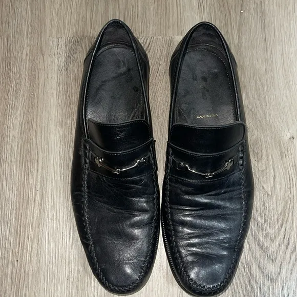 Bruno Magli Men's Black Loafer Shoes 11.5