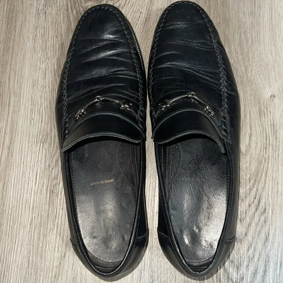 Bruno Magli Men's Black Loafer Shoes 11.5