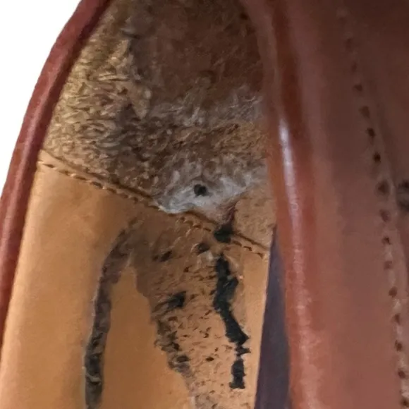 BRUNOMAGLI SLIP ON LOAFER COGNAC LEATHER, MENS DRESS SHOES SIZE 9M