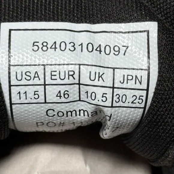 Brunswick Men's Command Black Grey Right Hand Bowling Shoes 11.5