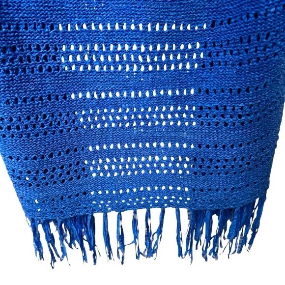 Bundle:Multicolor Lace Party Dress (XL)   Chico’s Blue Crochet Cardigan (M–XL)