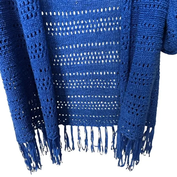 Bundle:Multicolor Lace Party Dress (XL)   Chico’s Blue Crochet Cardigan (M–XL)