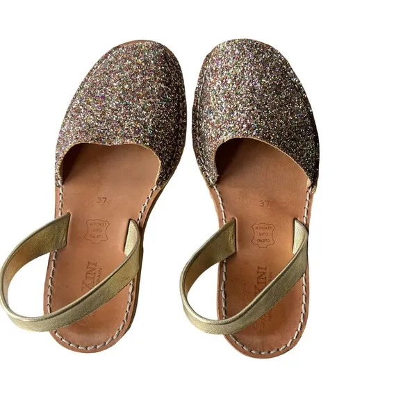 Calaxini Glitter Slide Sandals Size 37