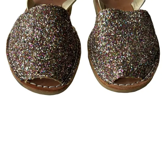 Calaxini Glitter Slide Sandals Size 37