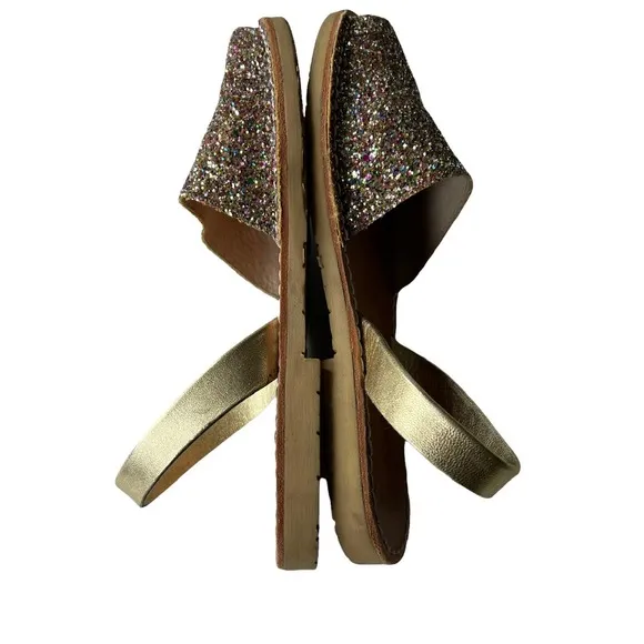 Calaxini Glitter Slide Sandals Size 37