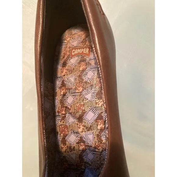 Camper Lace-up Oxford Brogue Heels Comfort w/ Box ~ 1940s Glam ~ Sz 40 10