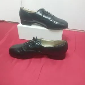 Capezio K-360 Mens SZ 12.5 WW Character Oxford Dance Shoes In Black.