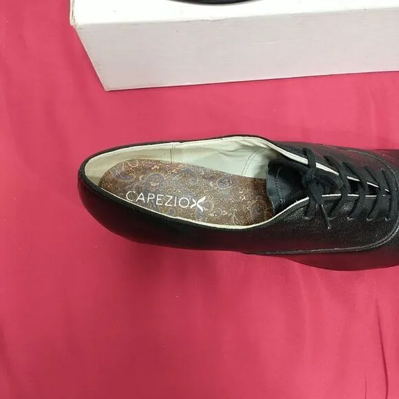 Capezio K-360 Mens SZ 12.5 WW Character Oxford Dance Shoes In Black.
