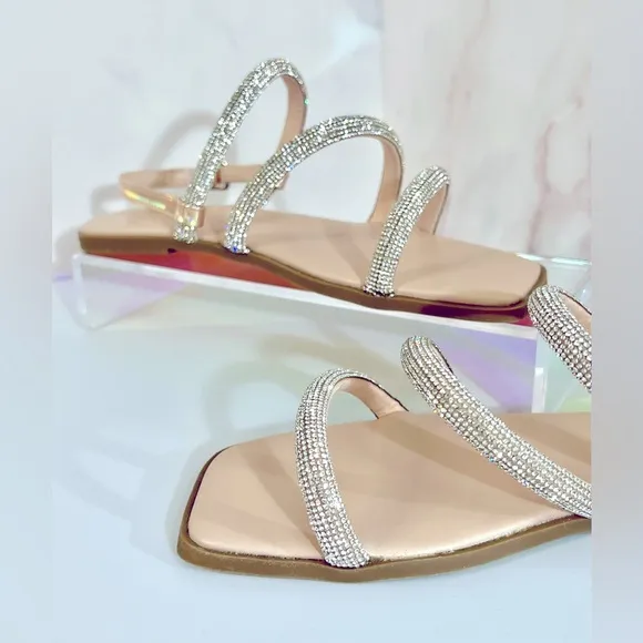 Carvela Girls Kelly Rhinestone Embellished Banded Sandals