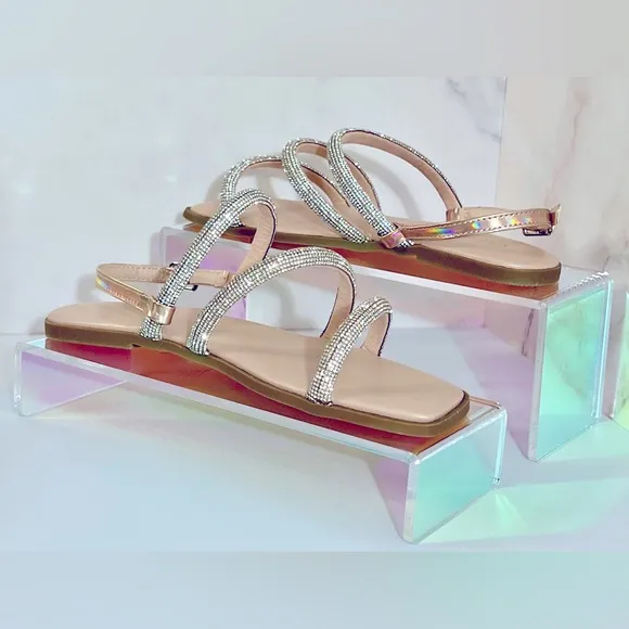 Carvela Girls Kelly Rhinestone Embellished Banded Sandals
