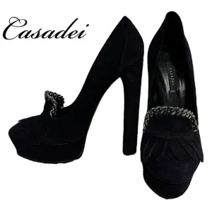Casadei Black Italian Luxury Women's Heels New w/out box